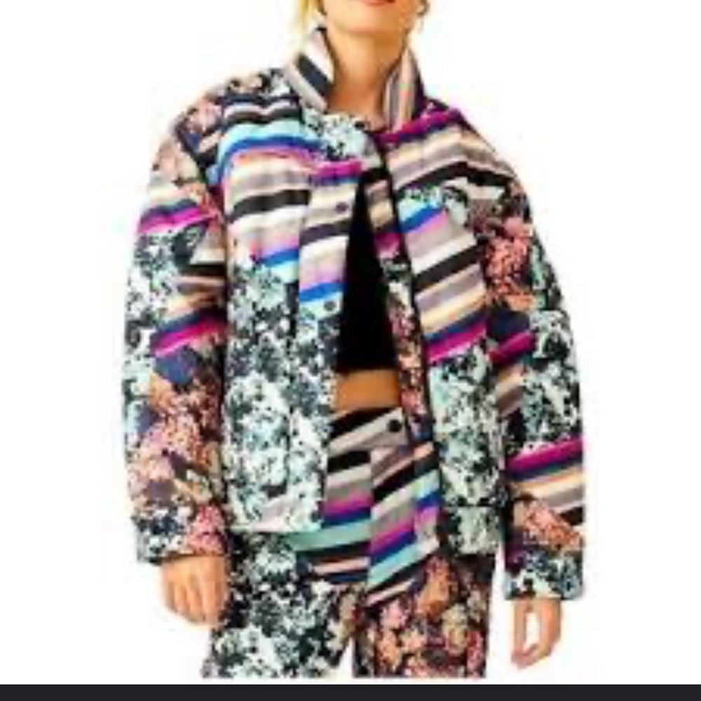 Free people movement Women’s bunny slopes printed jacket small nwt